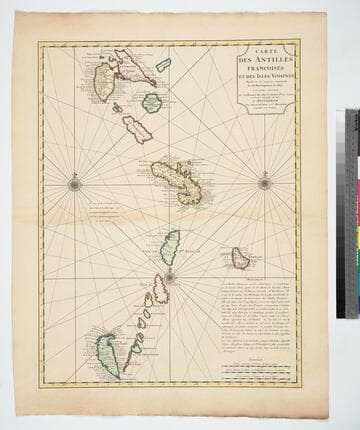 Carte des Antilles Francoises et des Isles Voisines Dresée sur les memoires manuscrits De Mr. Petit Ingenieur du Roy, et sur quelques observations. Par Guilleaume de L'isle et de l'Academie Rle. des Sciences et Premier Geographe du Roy