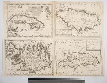 Isola Cuba ; Isola de Iames, o Giamaica ; La Spagnuola ; Isola d'Islanda
