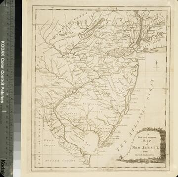 A new and accurate map of New Jersey, from the best authorities