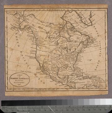A map of North America from the latest discoveries 1798