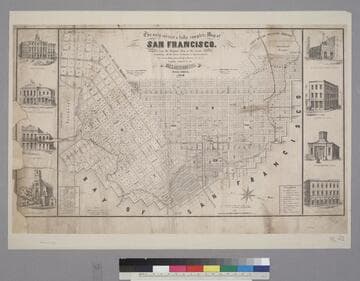 The only correct & fully complete Map of San Francisco...By Alex Zakreski, 1854