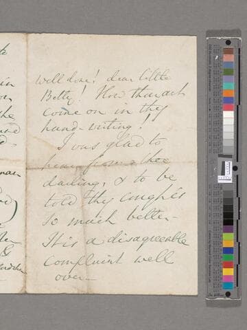 Opie, Amelia (Alderson).  Letter to Elizabeth Amelia Briggs