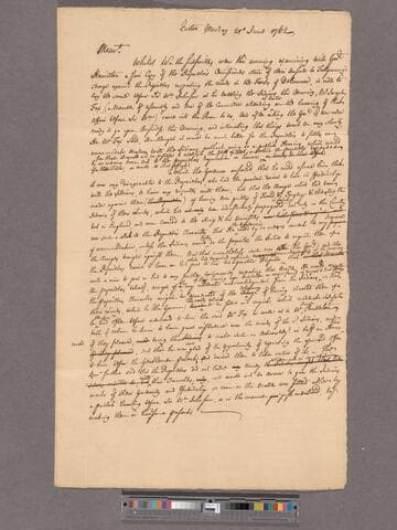 An account of the conversation between Joseph Fox and the Governor on the 21st June 1762 about an accommodation