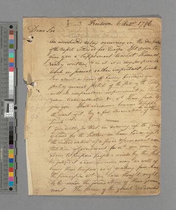 Zachary Macaulay. Letter to Henry Thornton