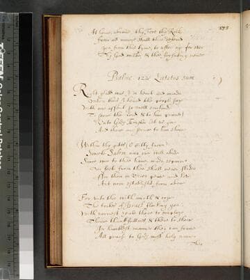 The Psalmes of David metaphrased into verse by the noble, learnead & famous gent. Sr. Philip Sidney Knight : [manuscript]