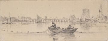 Men Fishing on a River