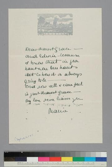 Maria Huxley writes to GBH