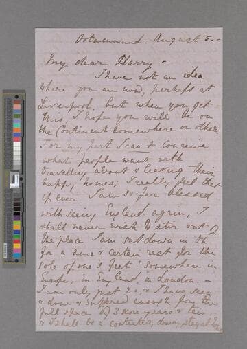 Alice Frances Trevelyan, after Dugdale. Letter to Henry Thurston Holland, after Viscount Knutsford