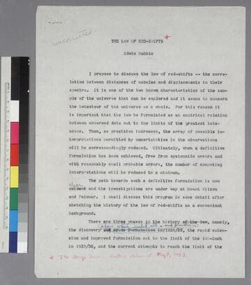 The Law of Red-Shifts