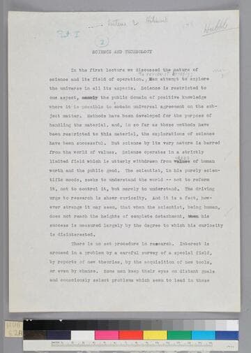 Science and Technology