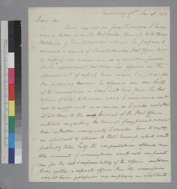 Arthur S. Brockenbrough, University of Virginia, letter to Thomas Jefferson