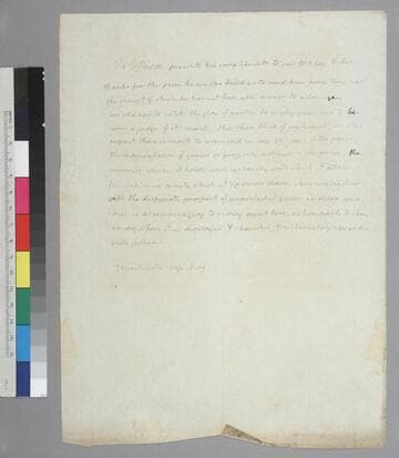 Thomas Jefferson, Monticello, letter to Joseph McCoy