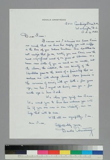 Donald Armstrong sends his condolences to GBH