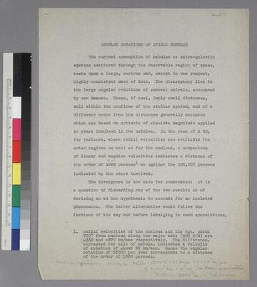 Angular Rotations of Spiral Nebulae [An analysis of the measurements of Adriaan Van Maanen]