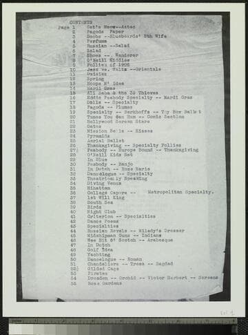 Fanchon & Marco, Volume 1