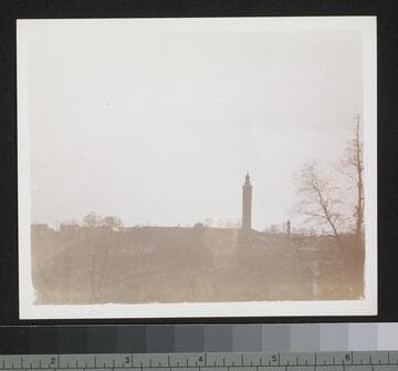 Evening skyline with water tower