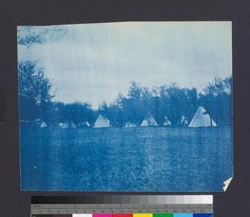 Plains Indian encampment