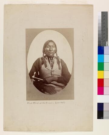 Head Chief of the Kiowas. Lone Wolf