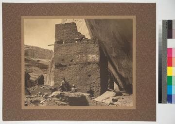 Antelope Ruin in the Canyon Del Muerto. Walls standing three stories high