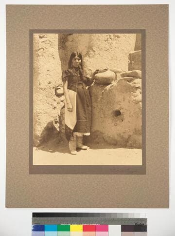 Mesevili, young Hopi woman from the Second Mesa of Mishongnovi, Arizona