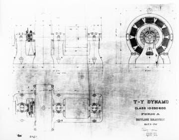 A Form A outline drawing of the T-Y Dynamo