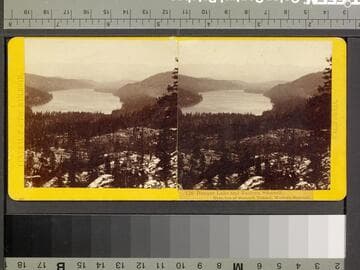 126. Donner Lake and Eastern Summit, from top of Summit Tunnel, Western Summit