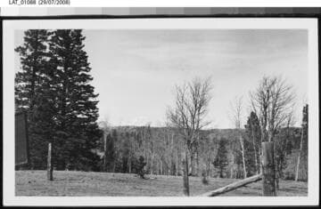 State line entrance to Vermejo Ranch looking north