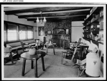 Interior of lodge at Vermejo Ranch