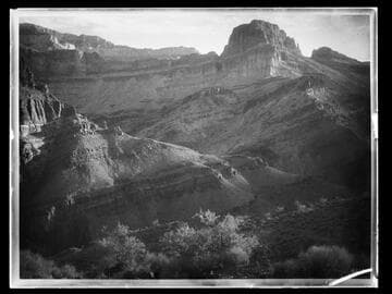 Across Shinumo Canyon from saddle on trail from Bass Ferry, Grand Canyon