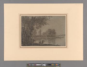 River Landscape with Fishermen