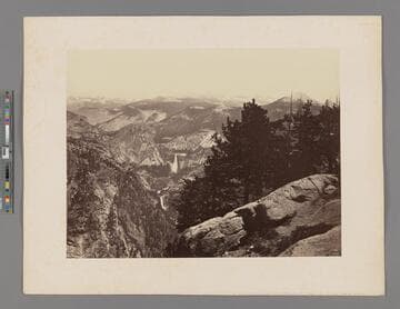 [Vernal Fall and Nevada Fall from Glacier Point, Yosemite]