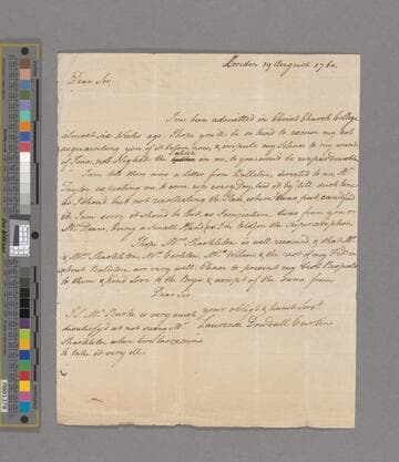 Curtin, Lawrence Dowdall. Letter to Richard Shackleton