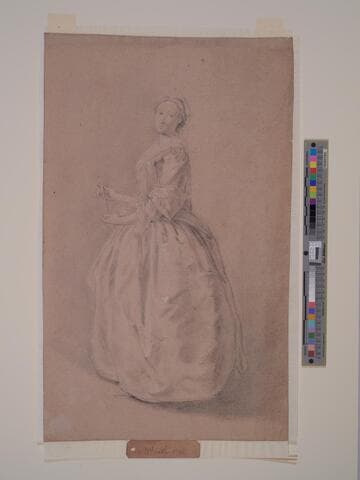 Young Woman Holding a Fan