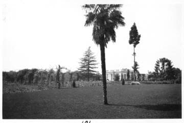 Rose garden and billiard, pool, and bowling building, circa 1911