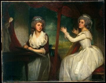 Lady Caroline Spencer, later Viscountess Clifden, and her sister, Lady Elizabeth Spencer