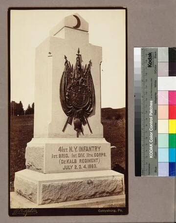 Monument honoring the 41st New York Infantry, 1st Brigade, 1st Division, 11th Corps