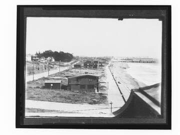 Buildings along beach, Santa Monica