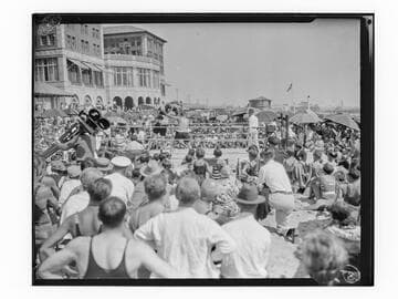 Boxing at circus, Deauville Club in Santa Monica