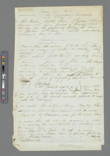 Original Minutes June 17, 1850