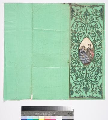 [Packaging wrap with central image of two fashionable women]