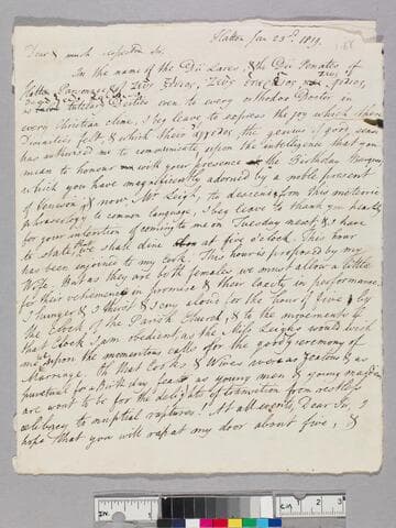Parr, Samuel, 1747-1825. Letter to James Henry Leigh, 1765-1823