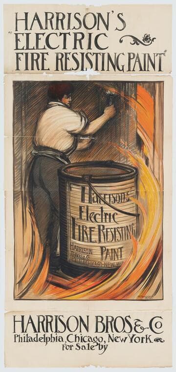 Harrison's "electric fire resisting paint."