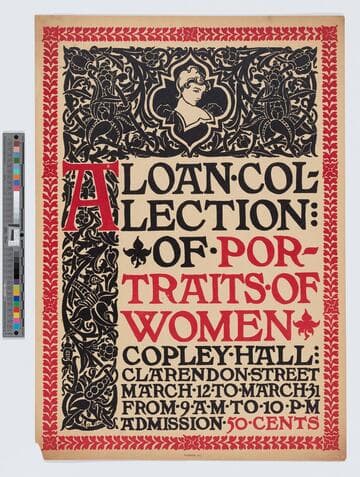 A loan collection of portraits of women