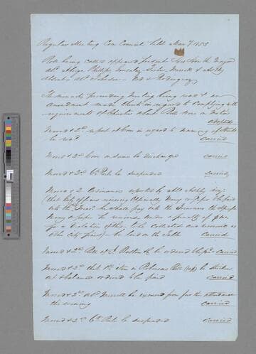 Meeting Minutes Mar 7, 1853