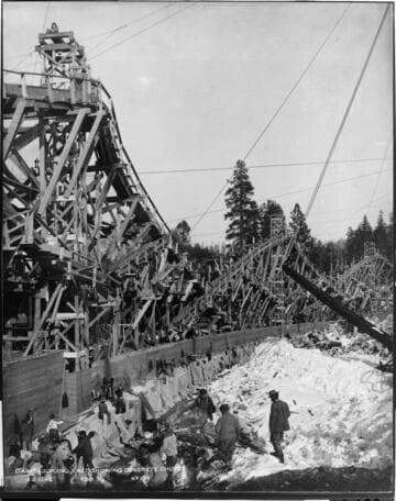 This picture of Dam #1 taken in February 1913