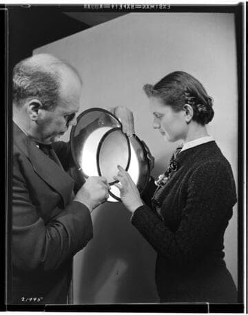 Edison Advertising Program - Frank Hansen - Jane Sinclair and polaroid disc