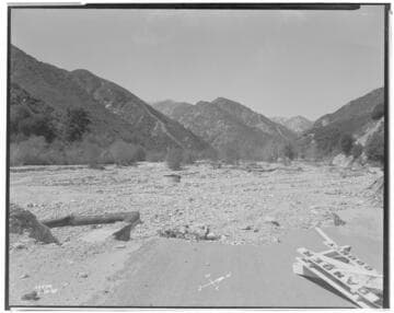 Lytle Creek Powerhouse - Storm Damage of March 2, 1938 - Lytle Creek headworks