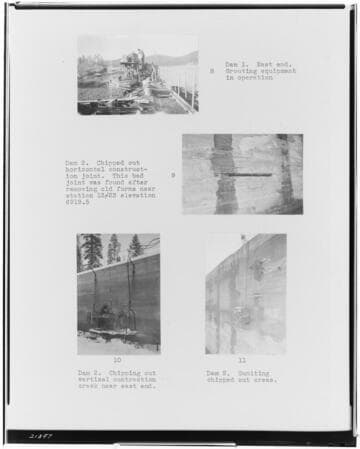 Big Creek, Huntington Lake Dams - Copy of Page 4 of Stone & Webster Report on Backfills on Dams at Huntington Lake: 8. Dam 1 - East end