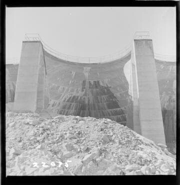 Big Creek, Florence Lake Dam - View of Intrados Arch #35