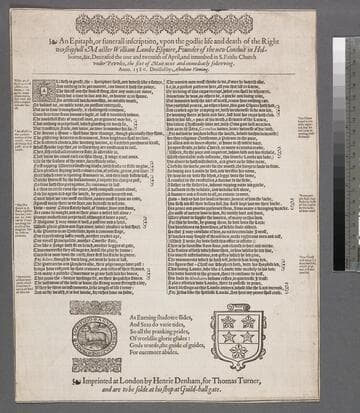 An epitaph, or funerall inscription, vpon the godlie life and death of the right worshipfull Maister William Lambe Esquire, founder of the new conduit in Holborne, &c. Deceased the one and twentith of April, and intumbed in S. Faiths Church vnder Povvles, the sixt of Maie next and immediatly follovving. Anno. 1580. Deuised by Abraham Fleming